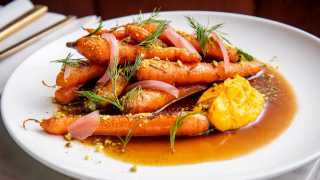 Winter recipes | Gia's Roasted Carrots with Molasses Maple Agrodolce