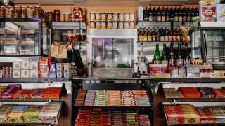 Bottega Volo | Concession counter at Bottega Volo with candy and speciality products